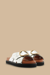 Silver Daisy Slide Sandal – FARM Rio