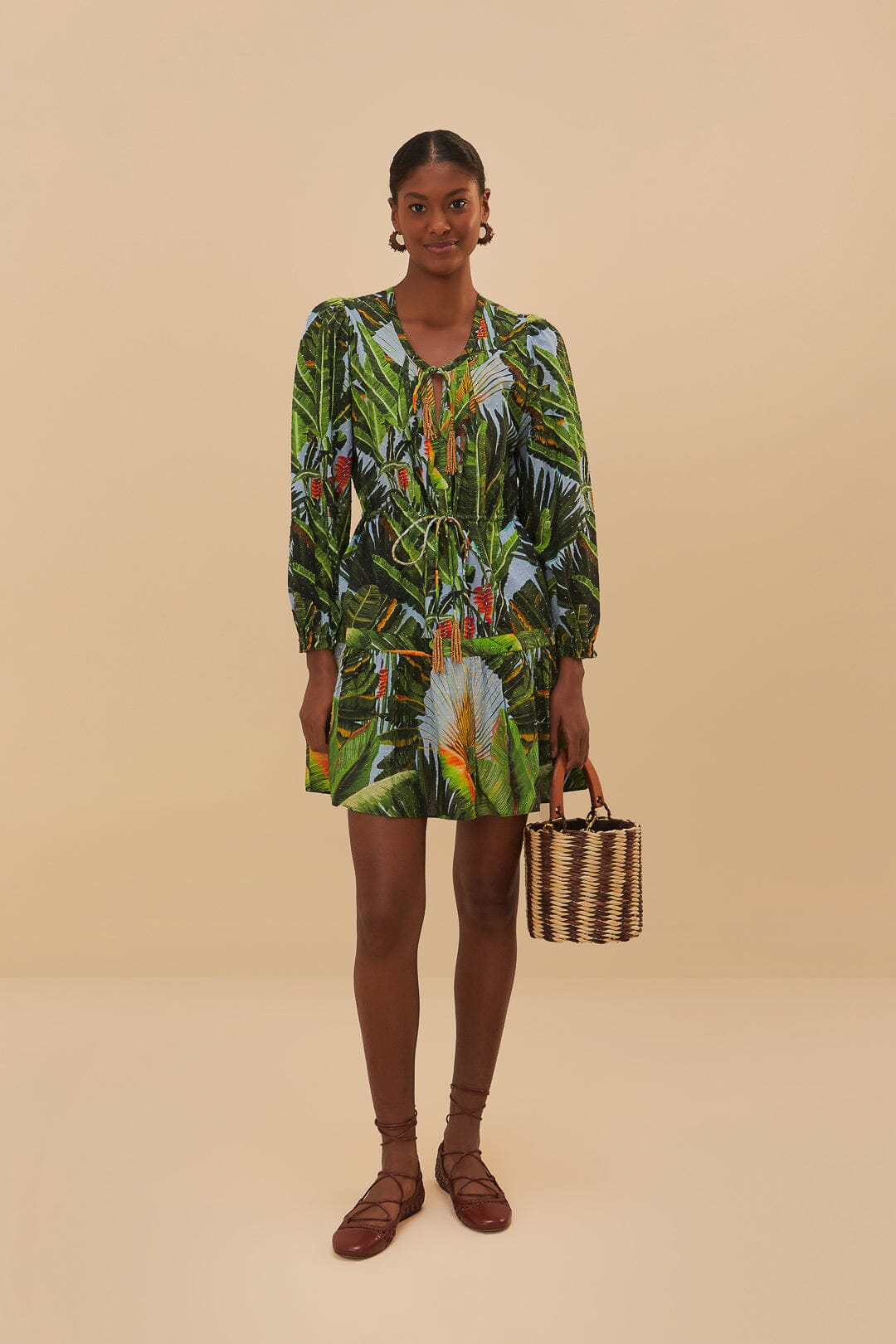 Blue Amazonia Forest Mini Dress – FARM Rio