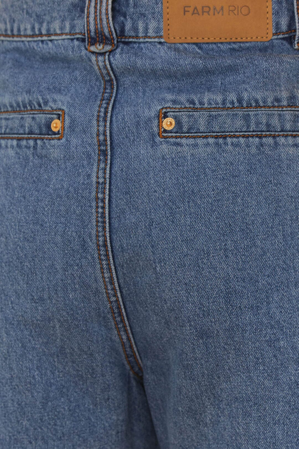 Denim Pleated Shorts – FARM Rio