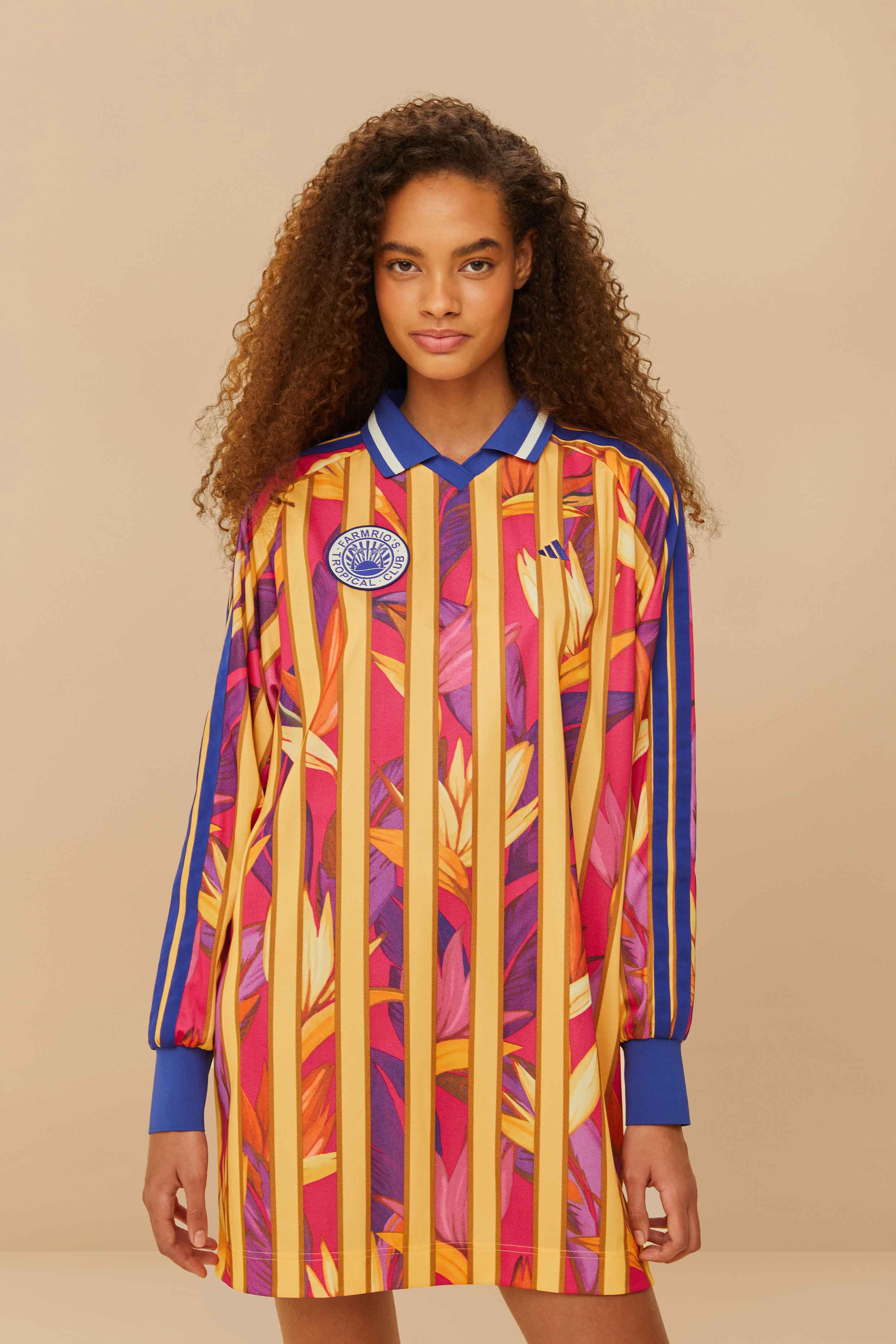 Adidas Stripes Of Paradise Bold Pink Dress – FARM Rio