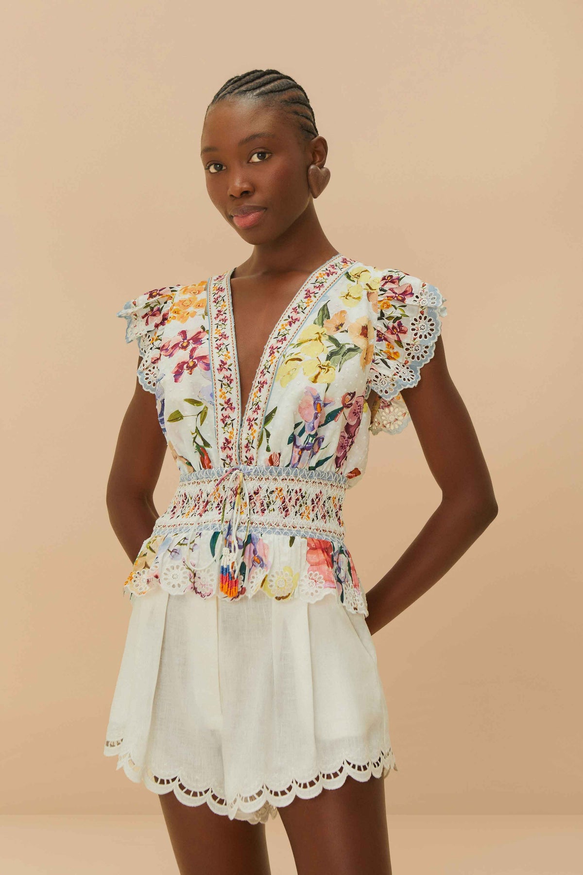 Off-White Richelieu Euroflax™ Premium Linen Shorts – FARM Rio