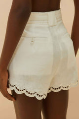 Off-White Richelieu Euroflax™ Premium Linen Shorts – FARM Rio