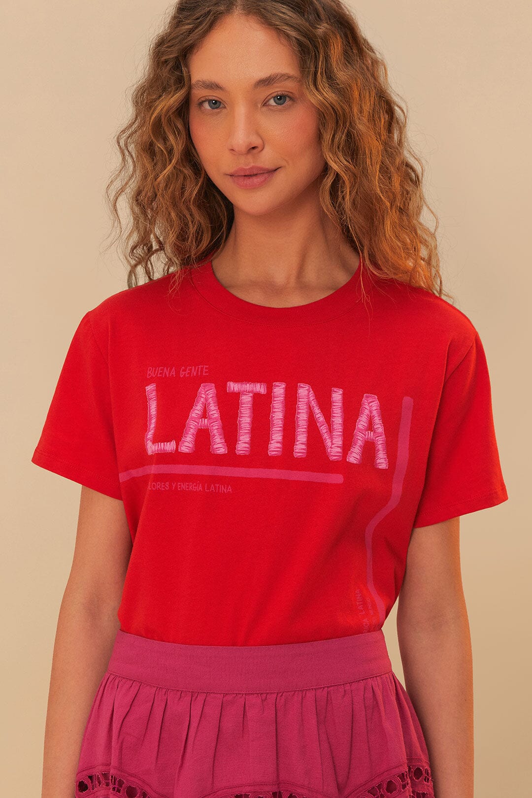 Red Latina T-Shirt – FARM Rio