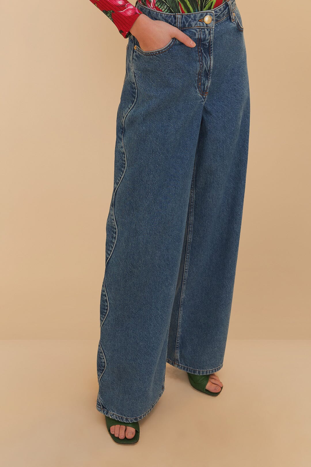Denim High Waist Pants – FARM Rio
