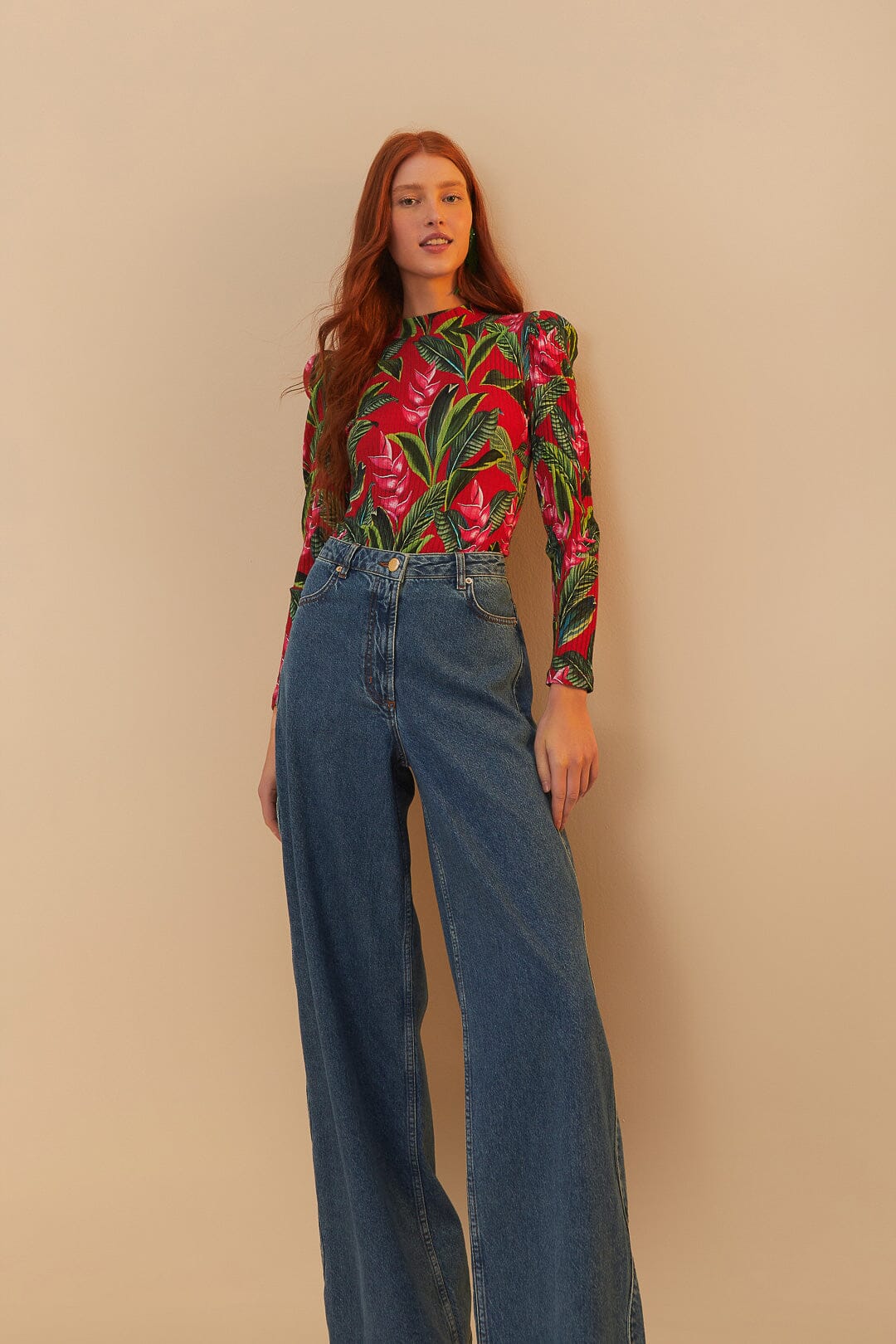 Denim High Waist Pants – FARM Rio