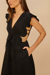 Black Butterfly Midi Dress – FARM Rio