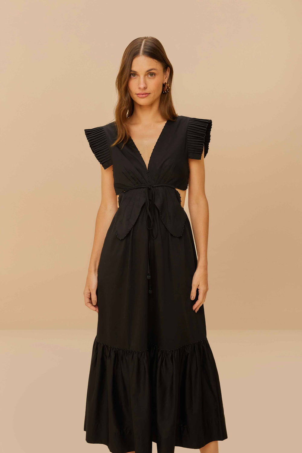 Black Butterfly Midi Dress – FARM Rio