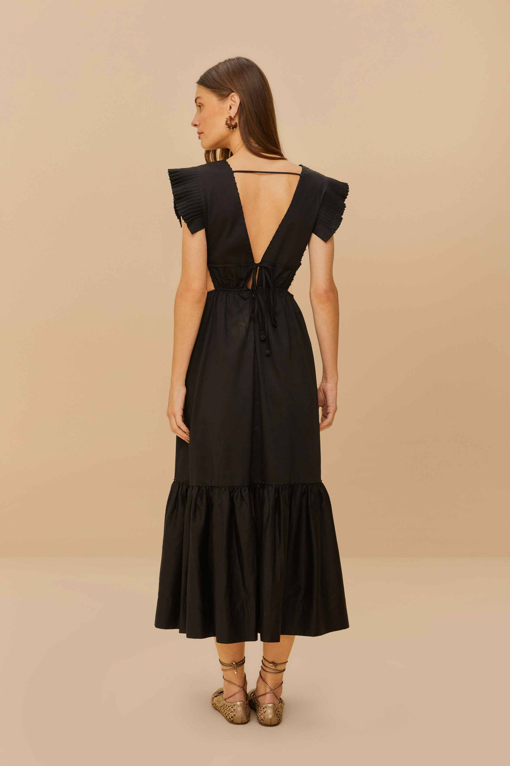 Black Butterfly Midi Dress – FARM Rio