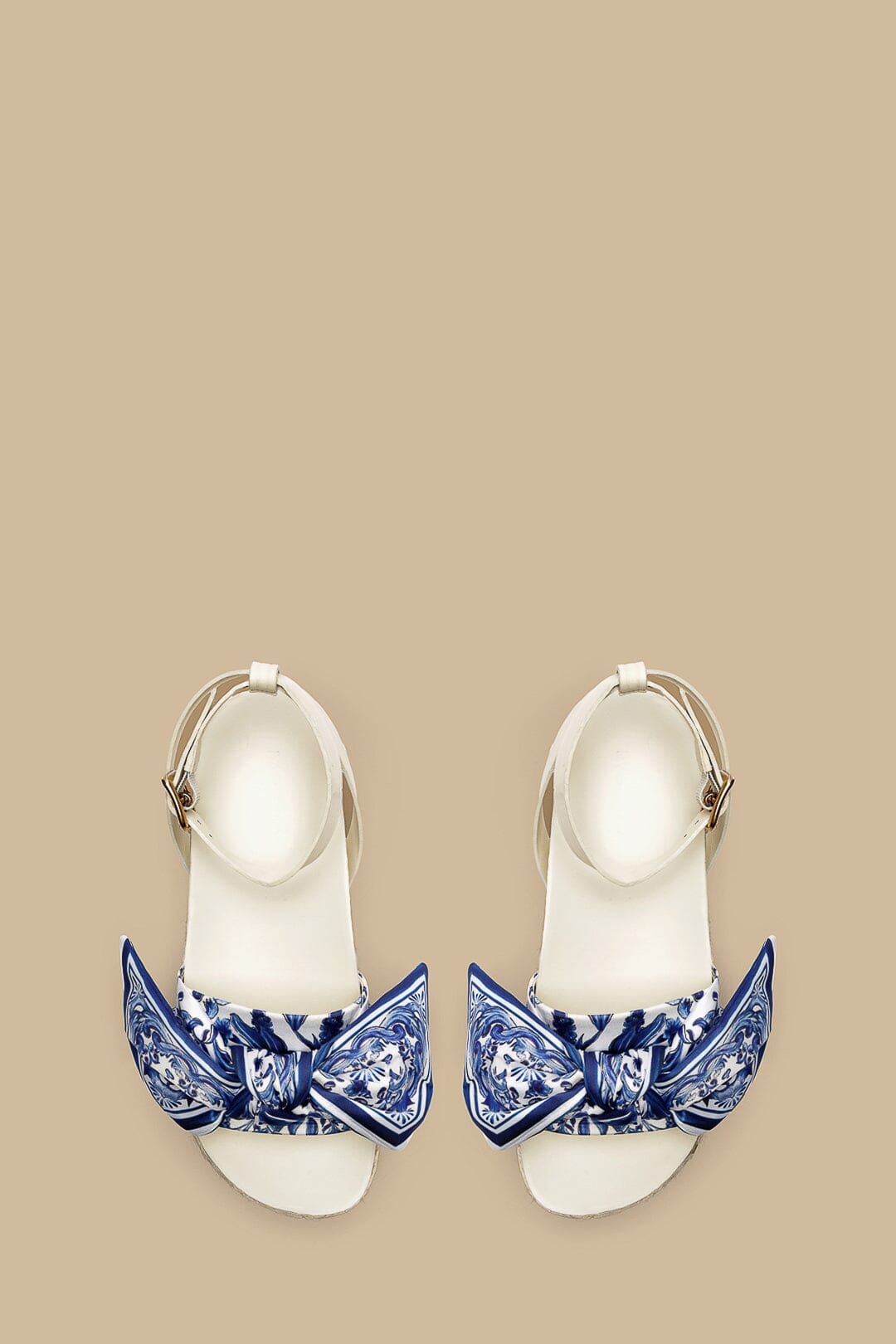 Ivory Scarf Espadrille Flatform Sandal – FARM Rio