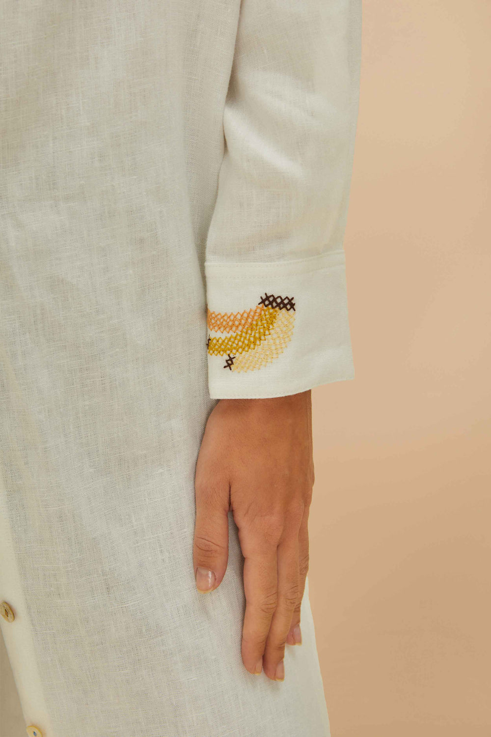 Off-White Euroflax™ Premium Linen Blouse – FARM Rio