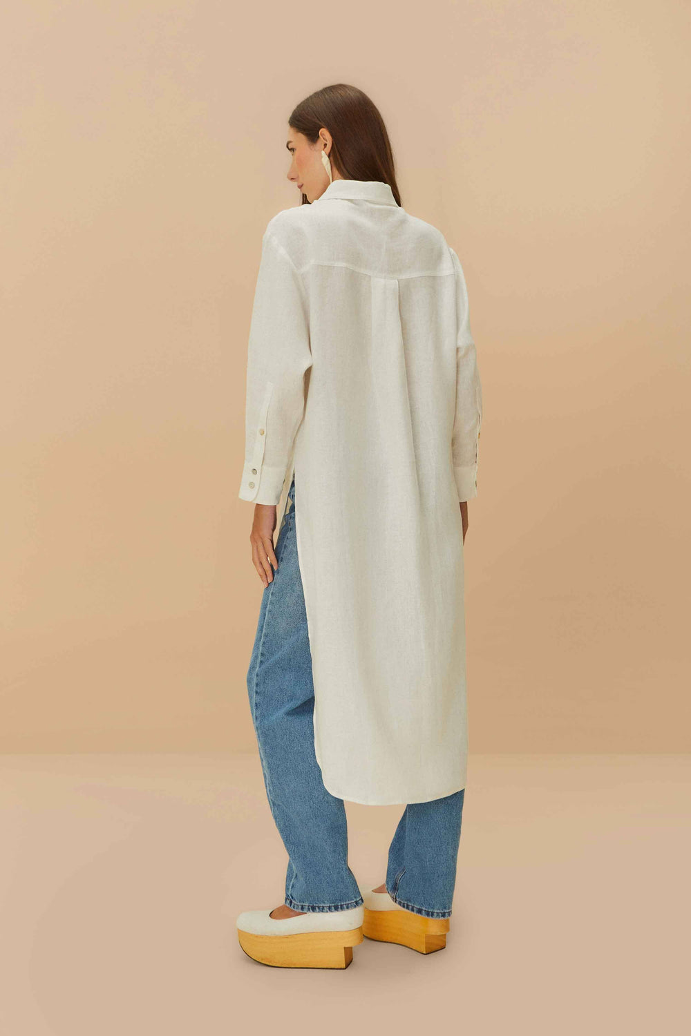 Off-White Euroflax™ Premium Linen Blouse – FARM Rio