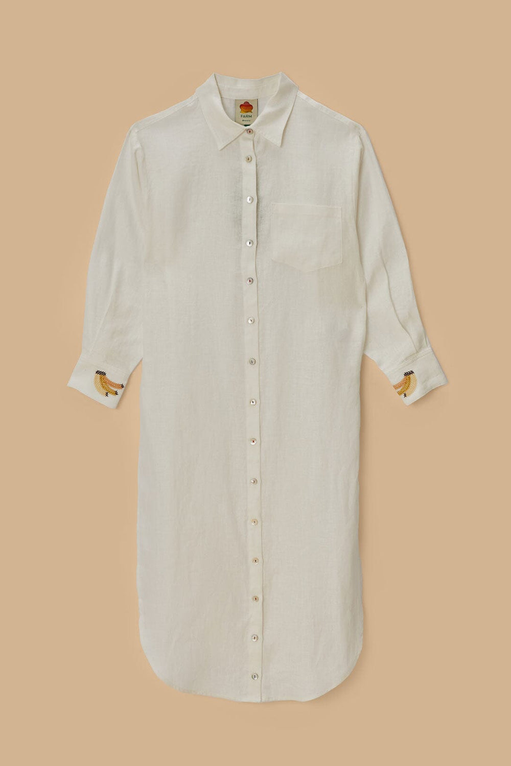 Off-White Euroflax™ Premium Linen Blouse – FARM Rio