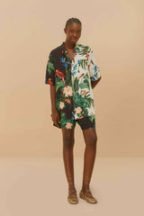 Black Midnight Macaw Fiesta LENZING™ ECOVERO™ Euroflax™ Shorts – FARM Rio