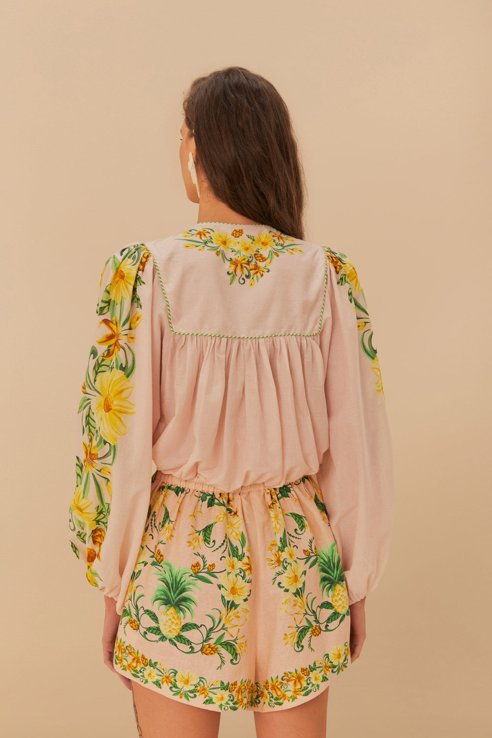Pink Botanical Beauty Long Sleeve Blouse – FARM Rio