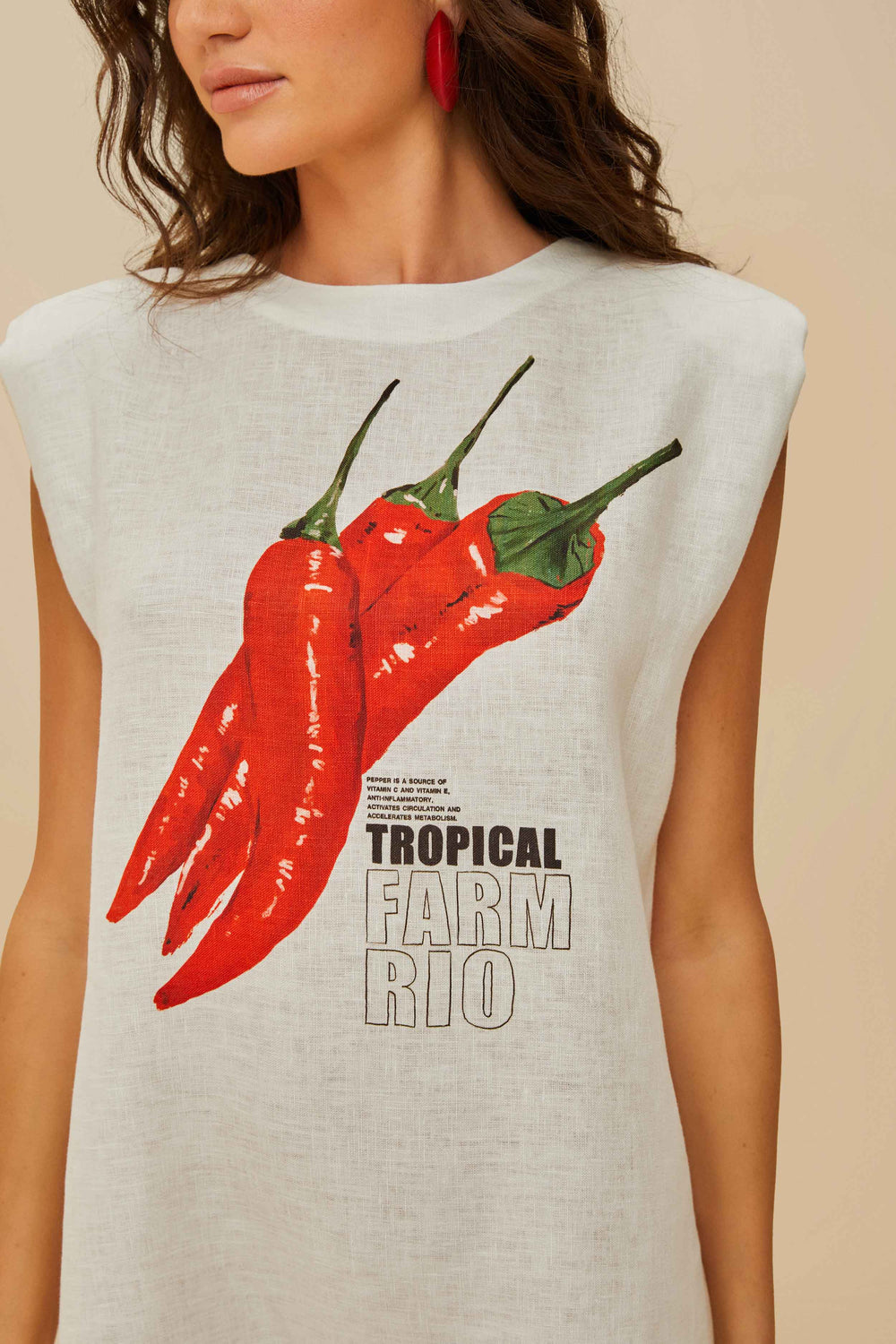 Off-White Farm Rio Pepper Euroflax™ Premium Linen Romper – FARM Rio