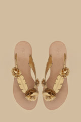 Gold Blooming Kitten Sandal – FARM Rio