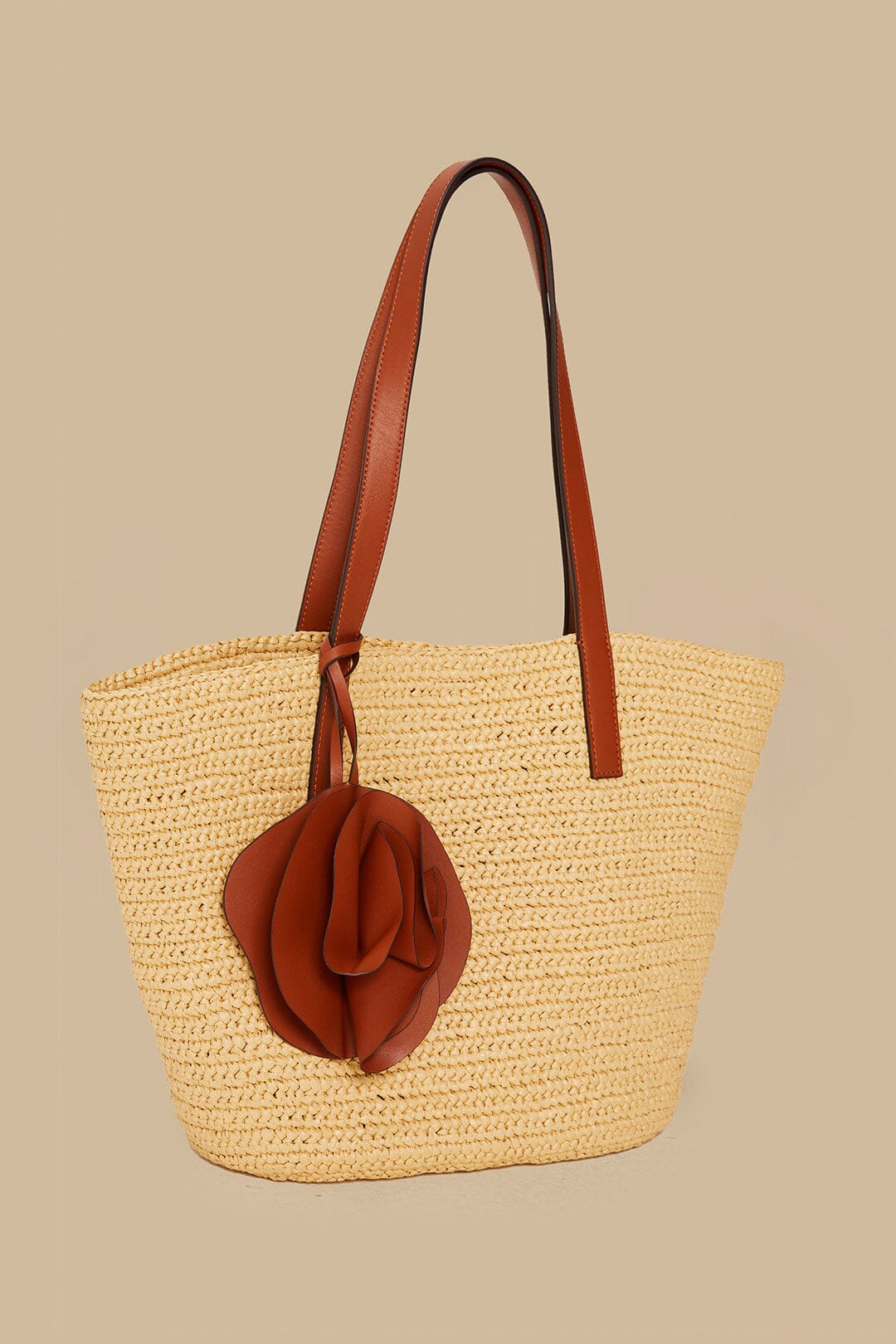 Caramel Raffia Basket Bag – FARM Rio