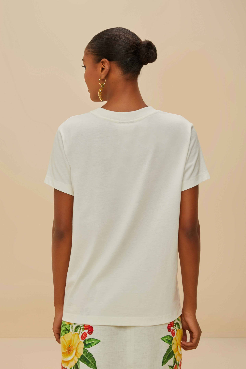 Off-White Corazón Tropical Organic Cotton T-Shirt – FARM Rio