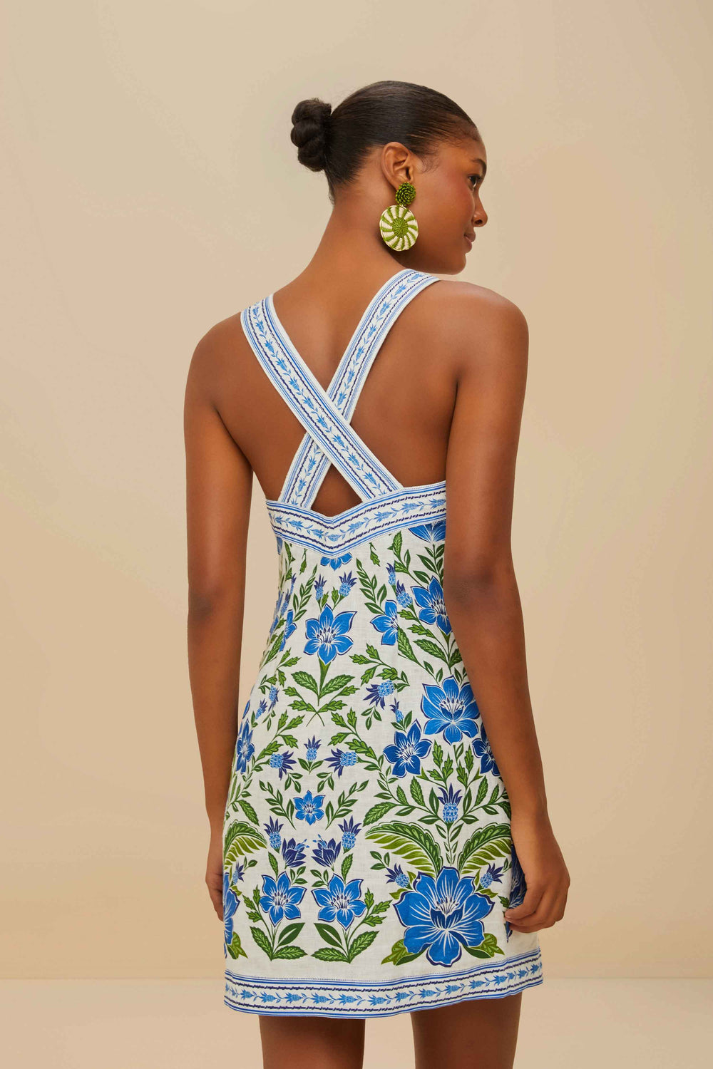 Off-White Tropicance Porcelain Garden Euroflax™ Premium Linen Mini Dre – FARM Rio