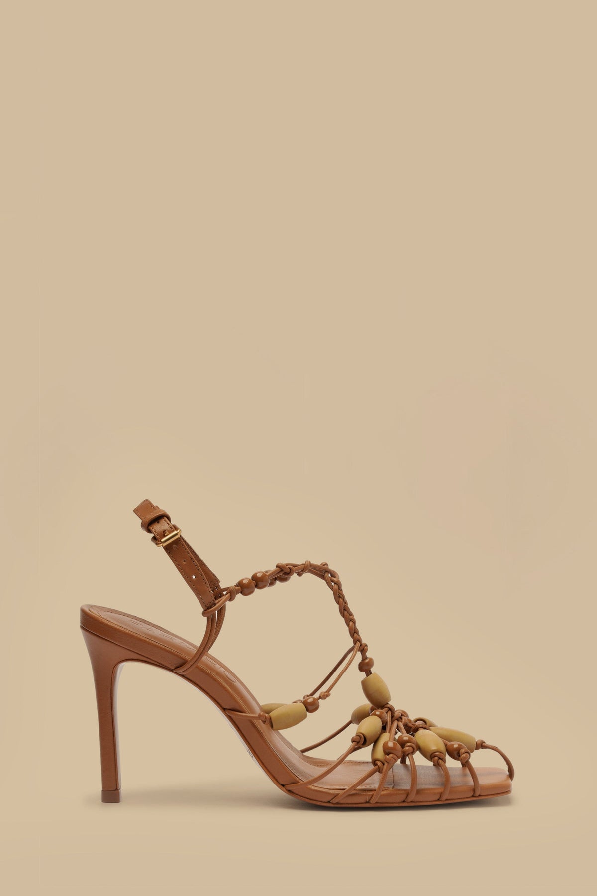 Tan High Heel Beads Sandal – FARM Rio