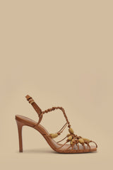 Tan High Heel Beads Sandal – FARM Rio