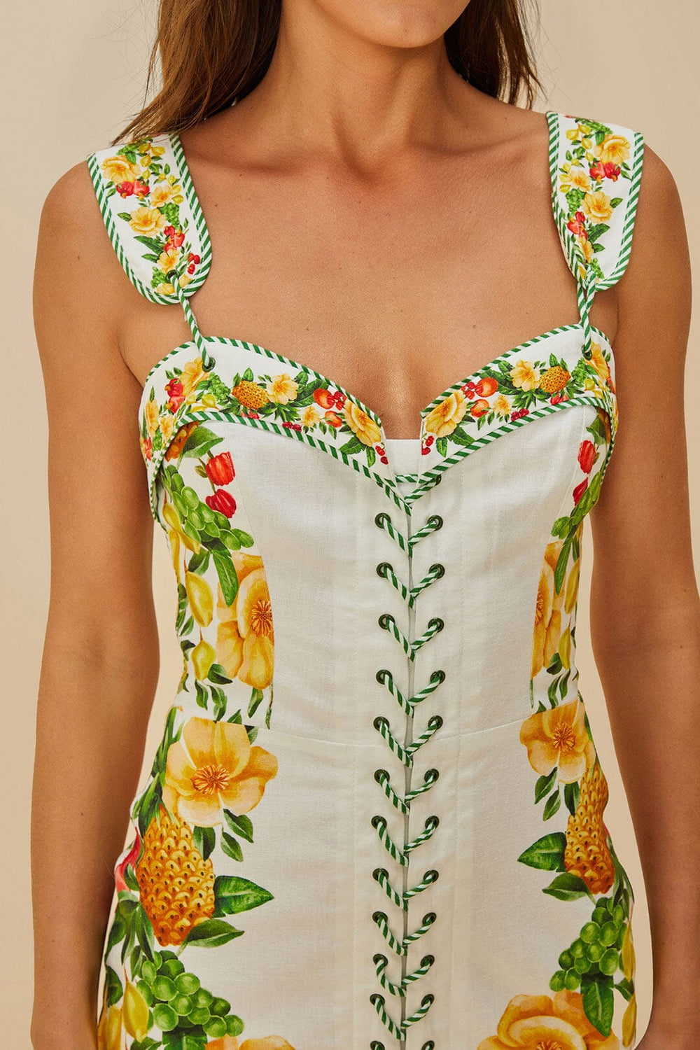 Off-White Picnic Flowers LENZING™ ECOVERO™ Euroflax™ Mini Dress – FARM Rio