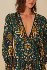 Black Jaipur LENZING™ ECOVERO™ Viscose Mini Dress – FARM Rio