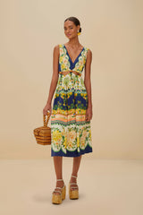 Amazon Garden Cream Midi Dress – FARM Rio