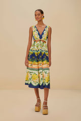 Amazon Garden Cream Midi Dress – FARM Rio