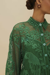 Green Landscape Guipure Shirt – FARM Rio