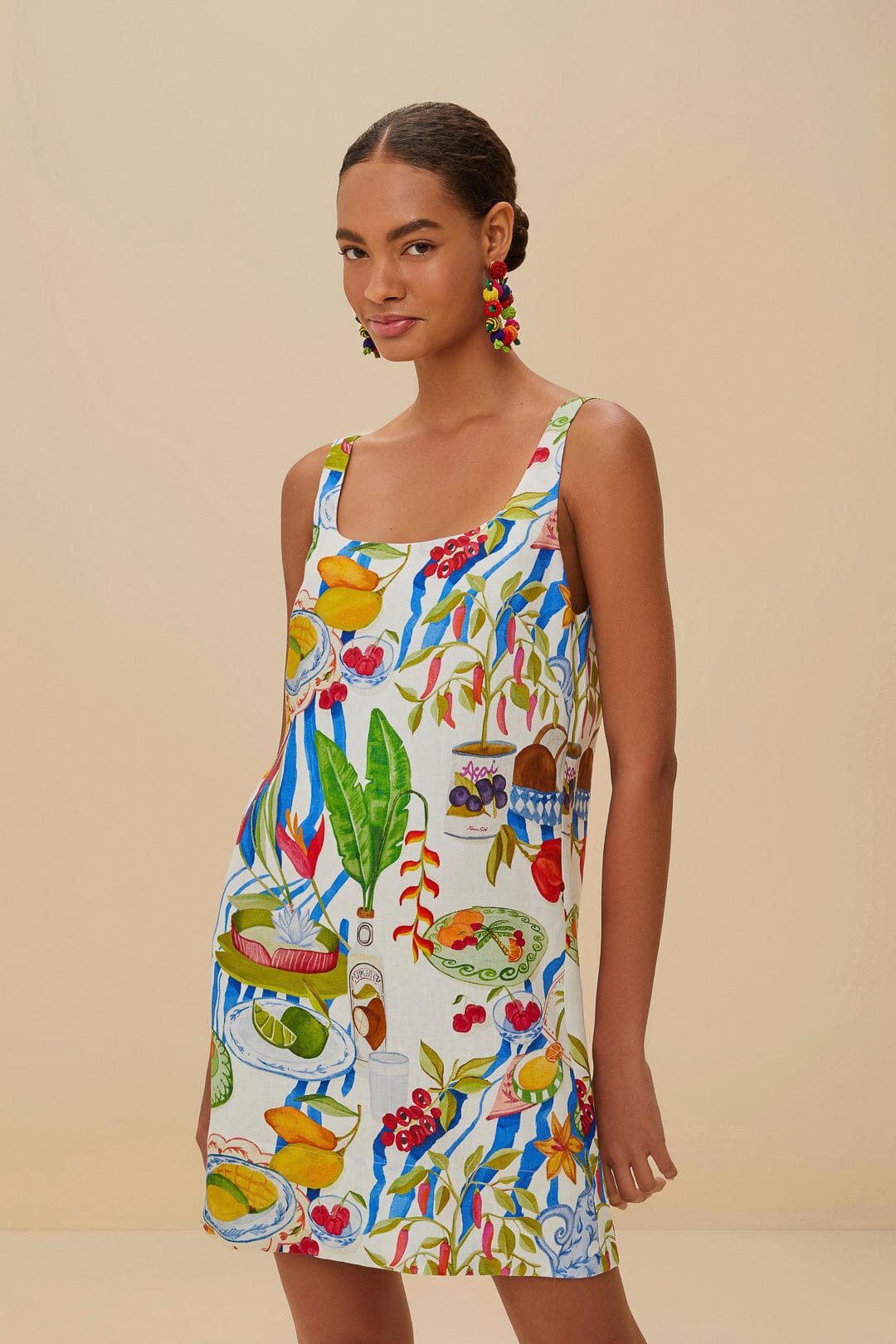 Off-White Fresh Table Euroflax™ Premium Linen Mini Dress – FARM Rio