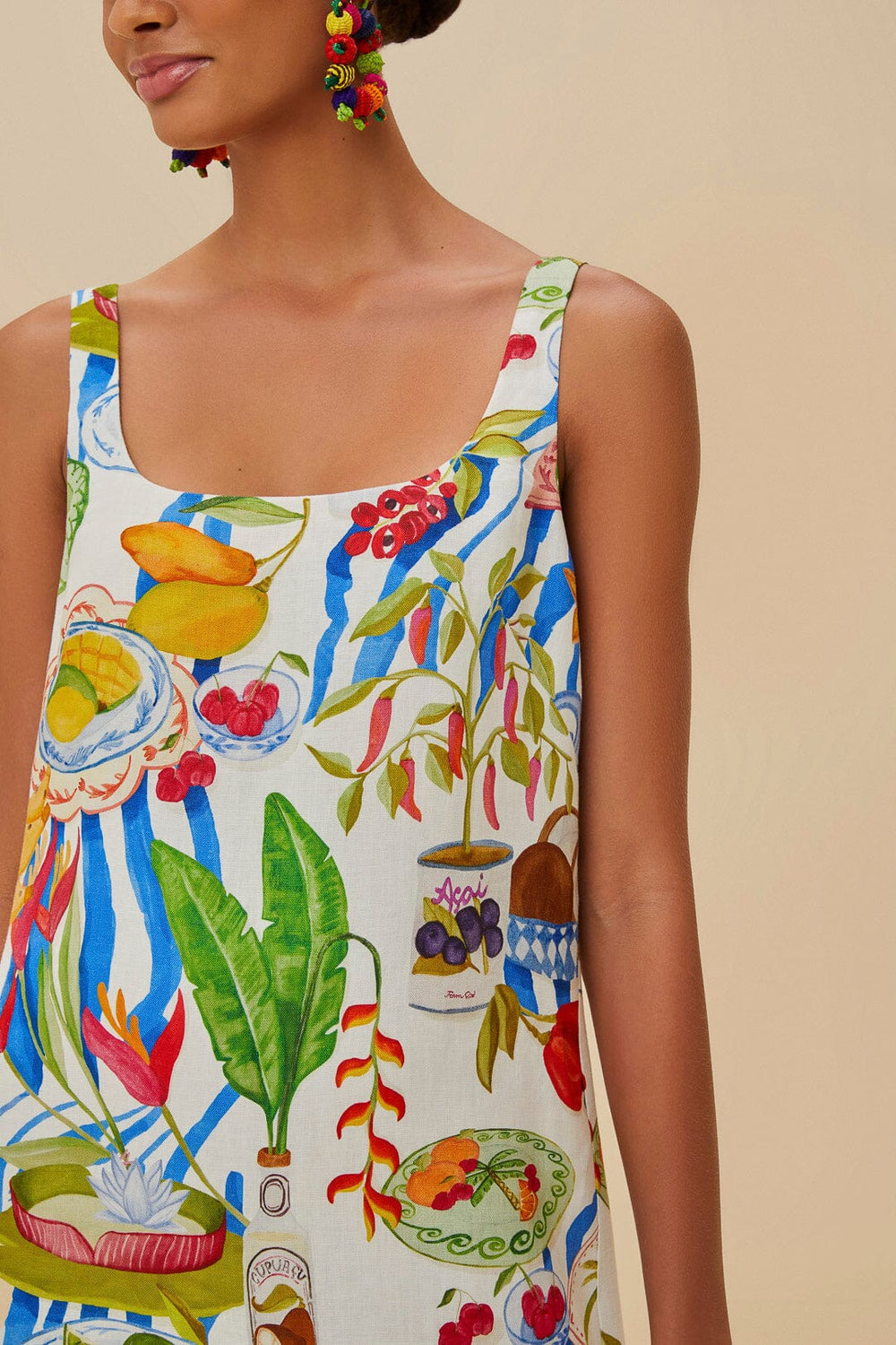 Off-White Fresh Table Euroflax™ Premium Linen Mini Dress – FARM Rio