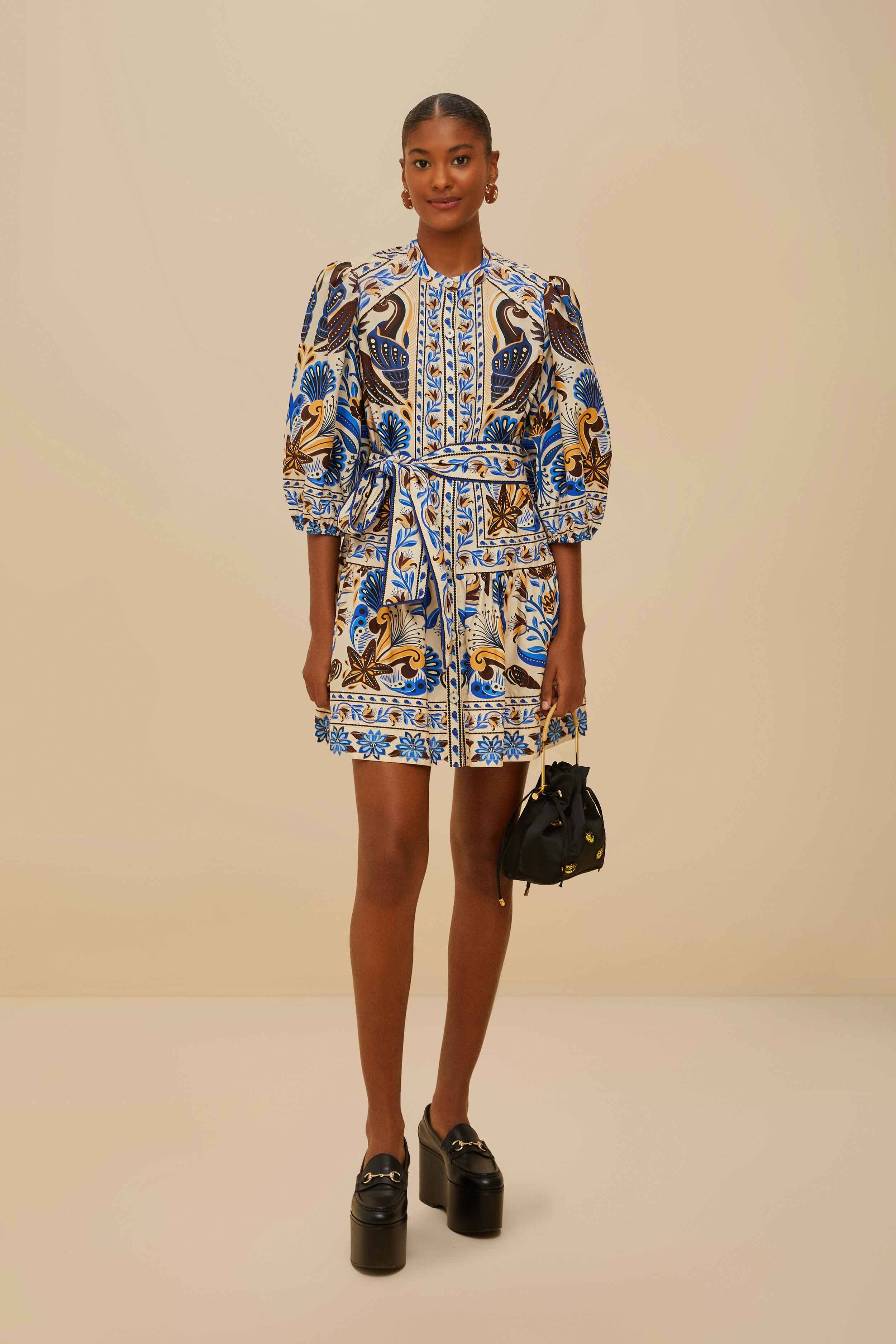 Sand Nature Land Organic Cotton Mini Dress – FARM Rio