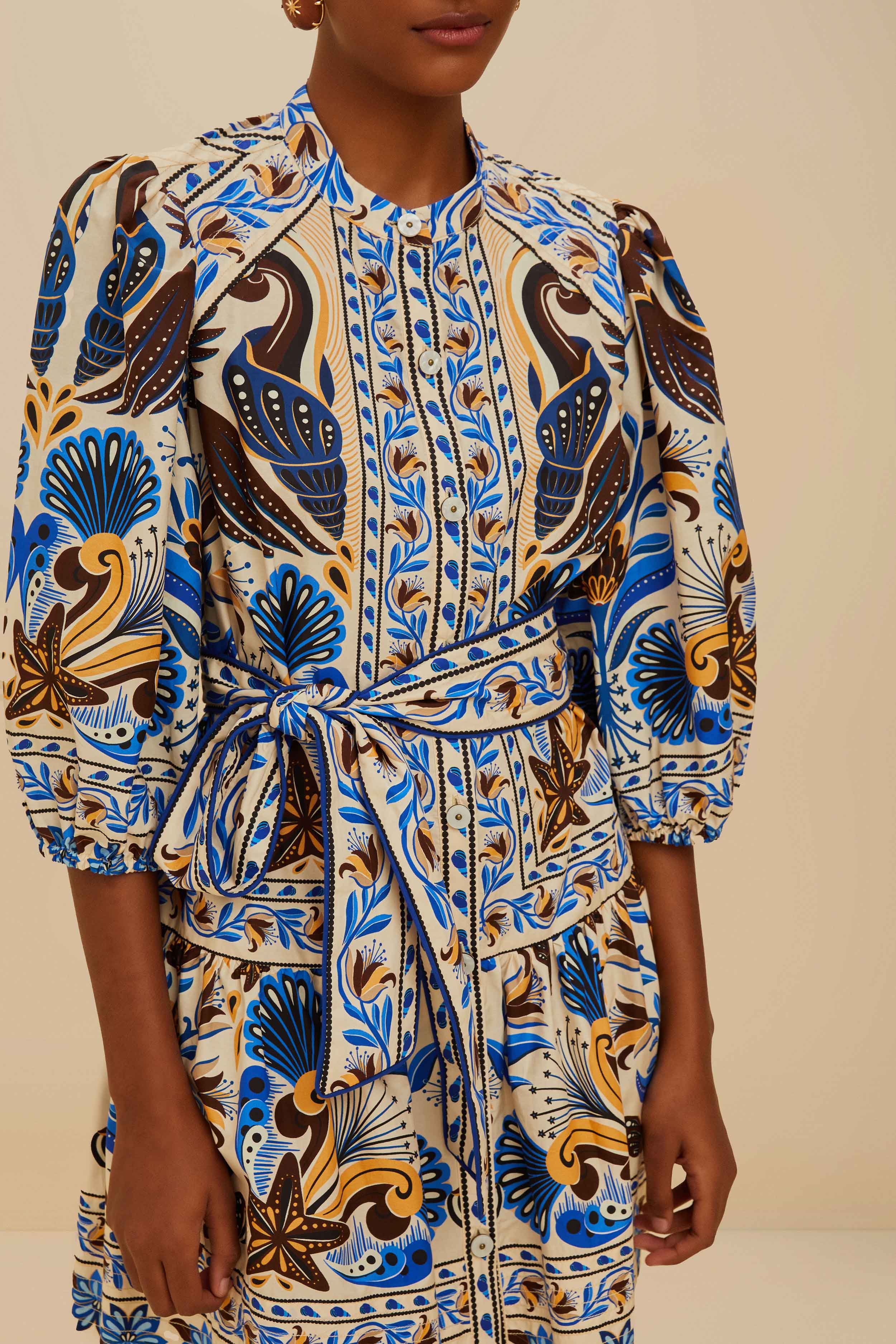 Sand Nature Land Organic Cotton Mini Dress – FARM Rio