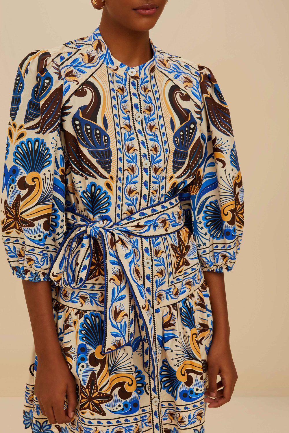 Sand Nature Land Organic Cotton Mini Dress – FARM Rio