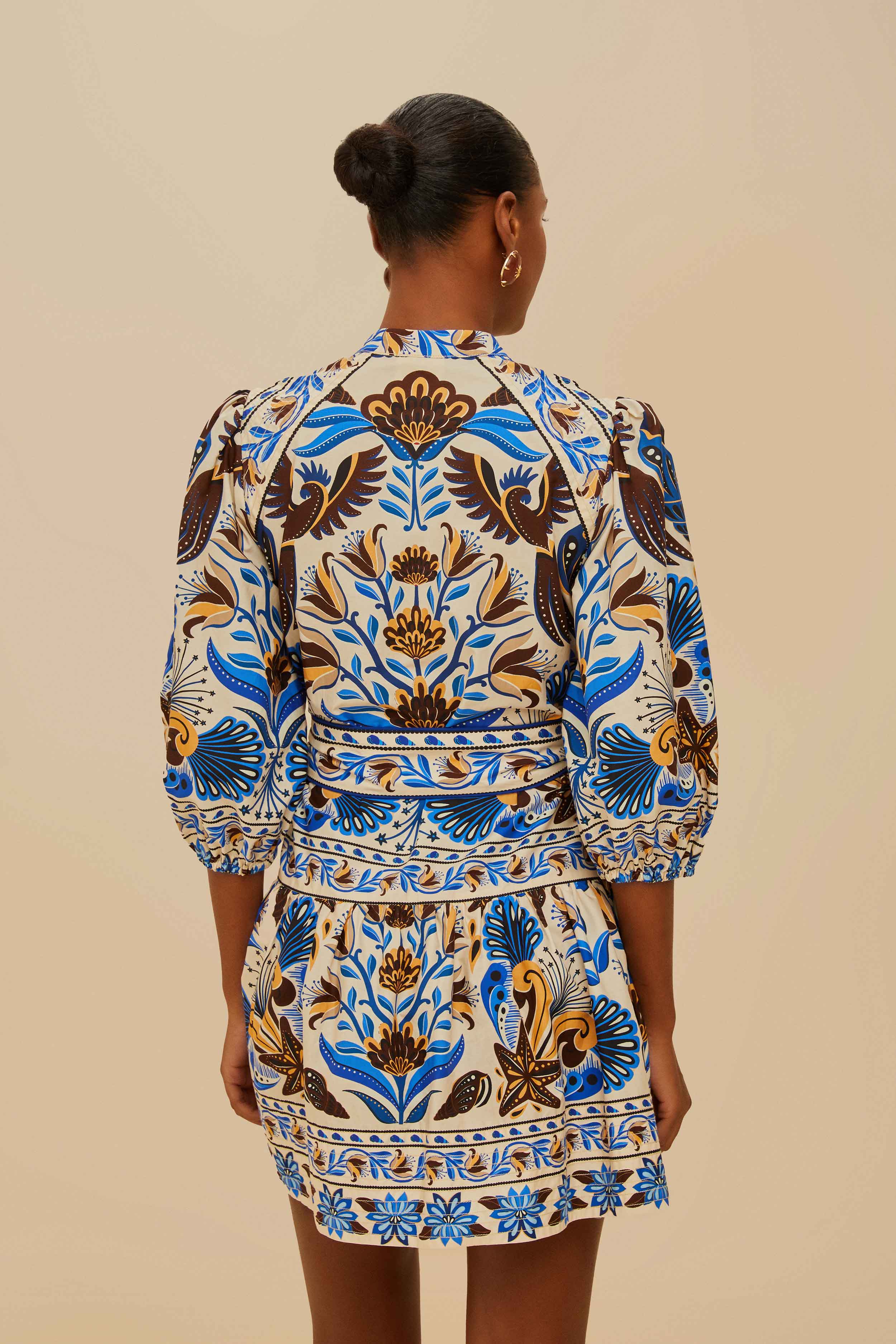 Sand Nature Land Organic Cotton Mini Dress – FARM Rio