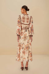 Sand Aura Floral Blouse