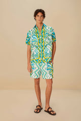 Sand Tropical Tapestry LENZING™ ECOVERO™ Euroflax™ Shirt – FARM Rio