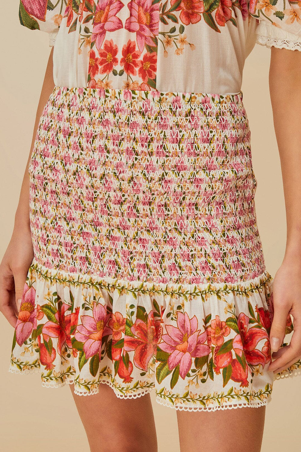 Off-White Summer Fruit Mini Skirt – FARM Rio