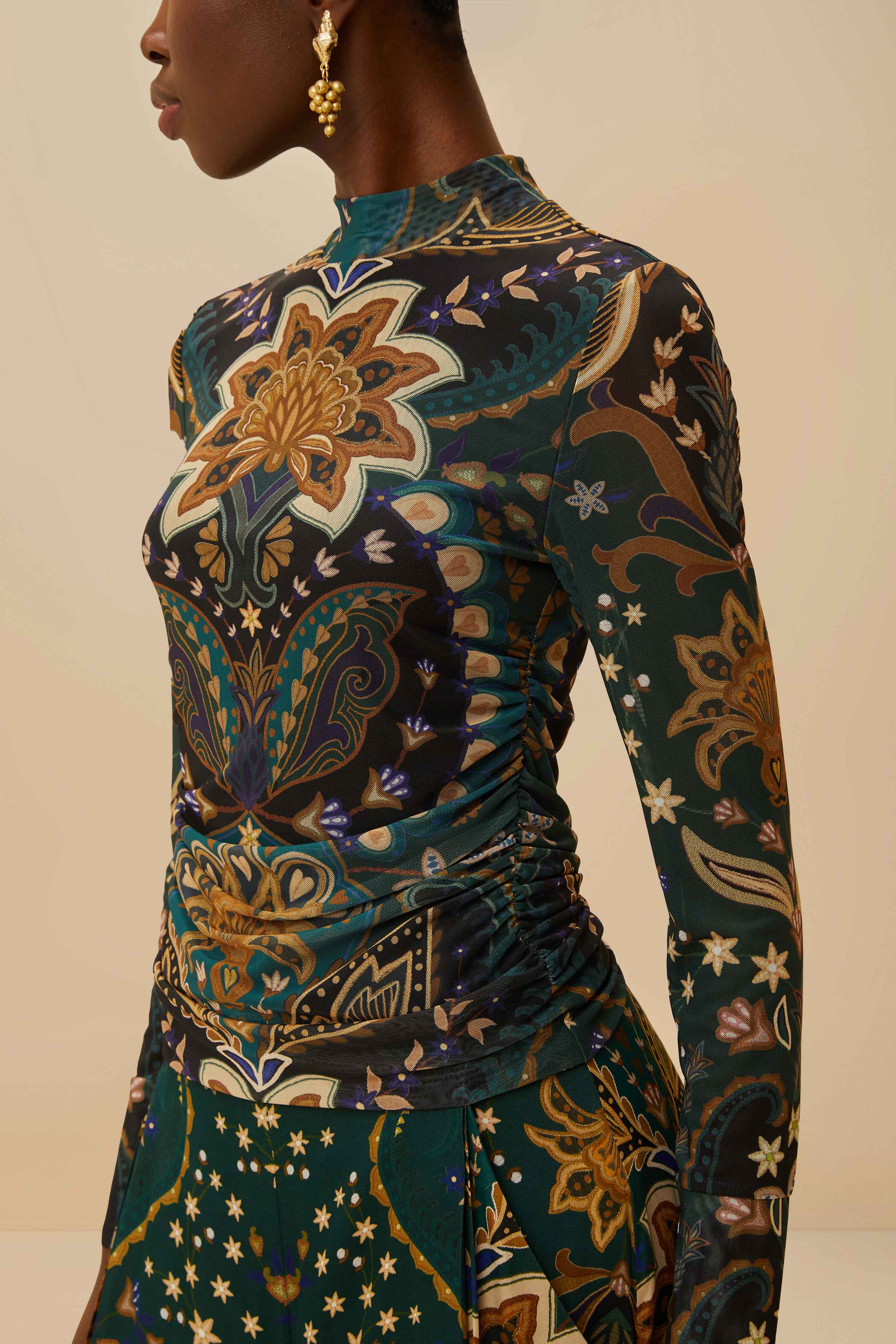 Black Jaipur Tulle Blouse – FARM Rio