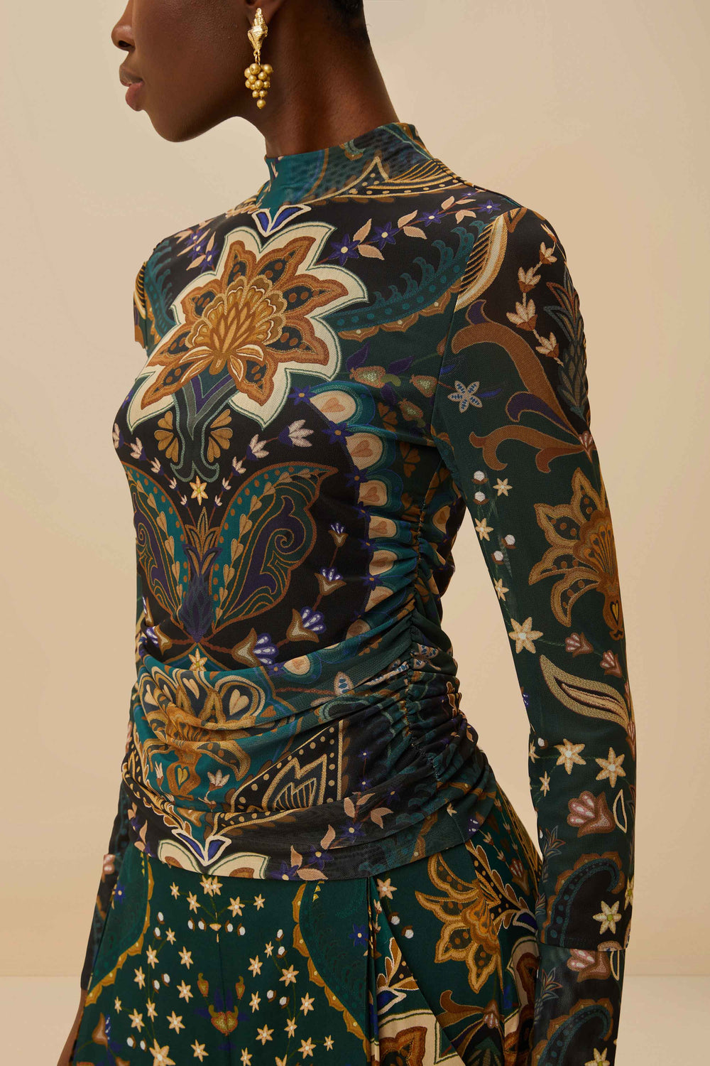 Black Jaipur Tulle Blouse – FARM Rio