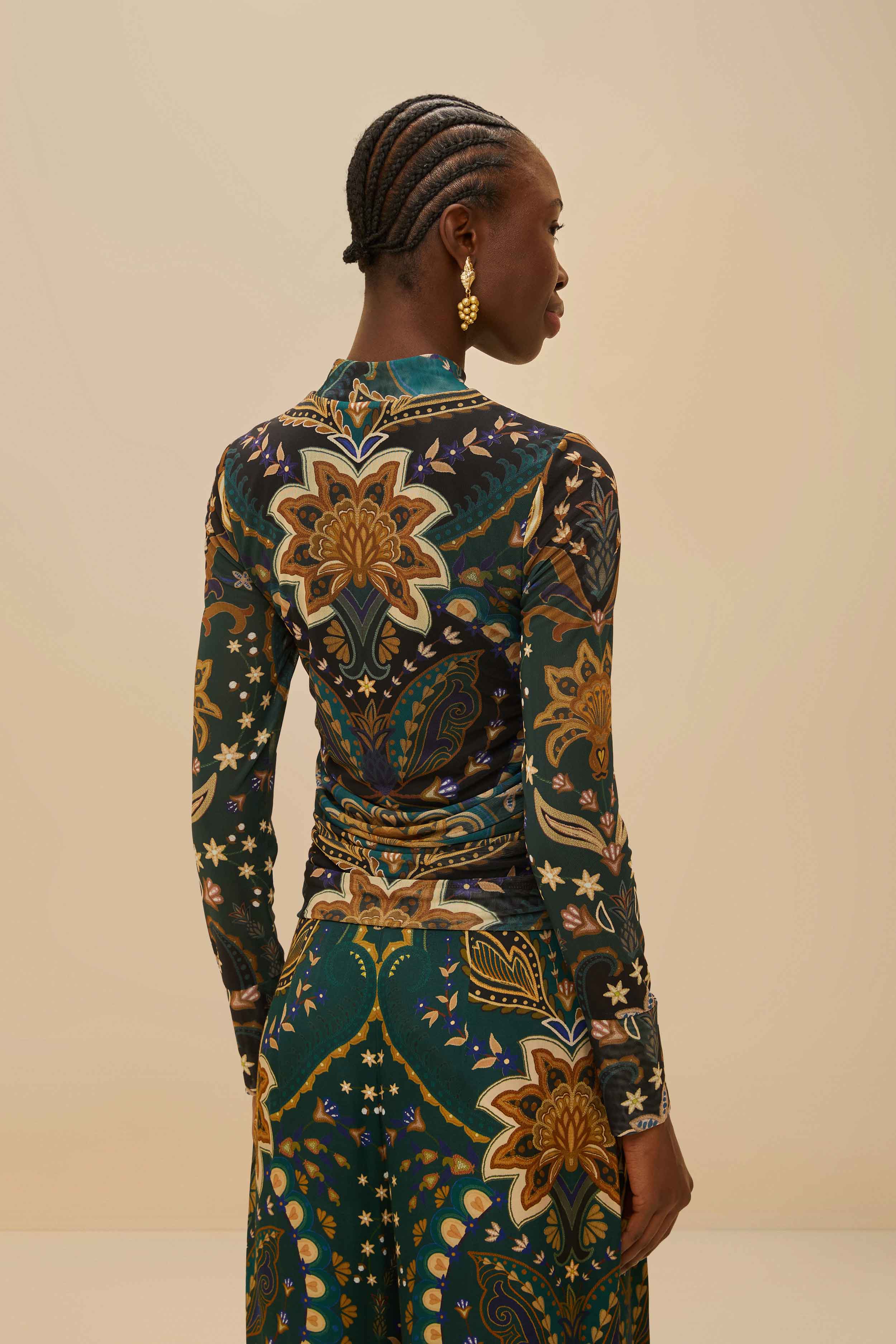 Black Jaipur Tulle Blouse – FARM Rio