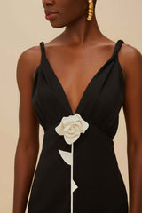 Black And White Rose LENZING™ ECOVERO™ Euroflax™ Mini Dress – FARM Rio