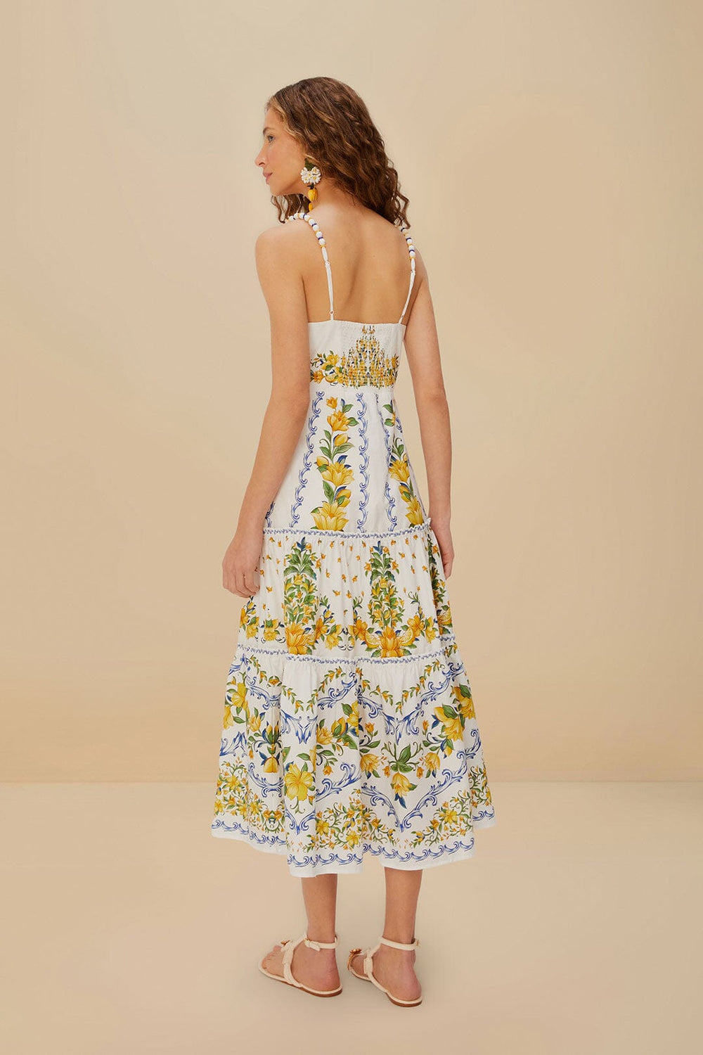 Off-White Sicily Organic Cotton Midi Dress – FARM Rio