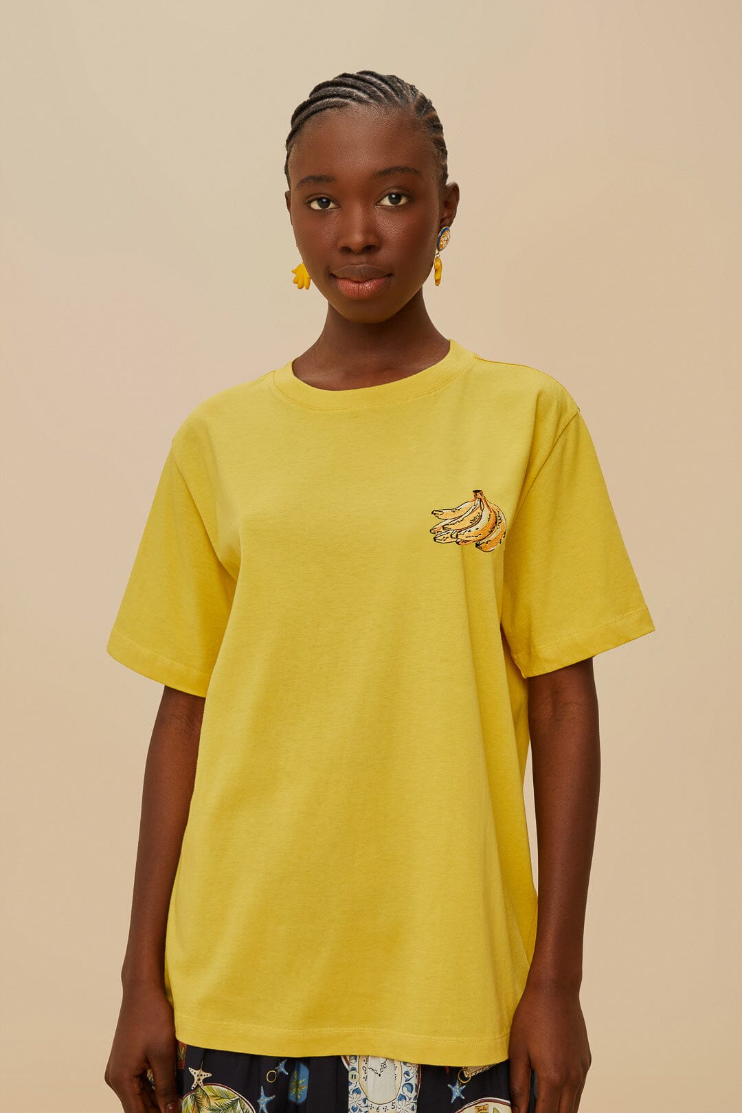 Pink Tropical Bananas Organic Cotton Relaxed T-Shirt – FARM Rio