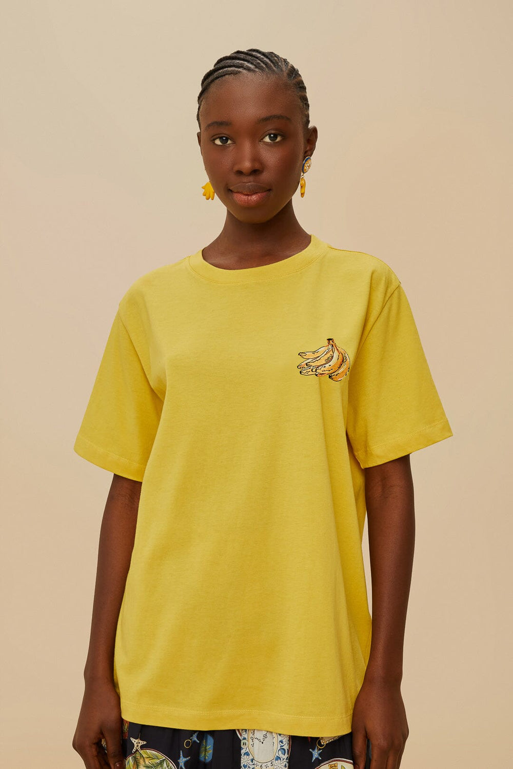 Pink Tropical Bananas Organic Cotton Relaxed T-Shirt – FARM Rio