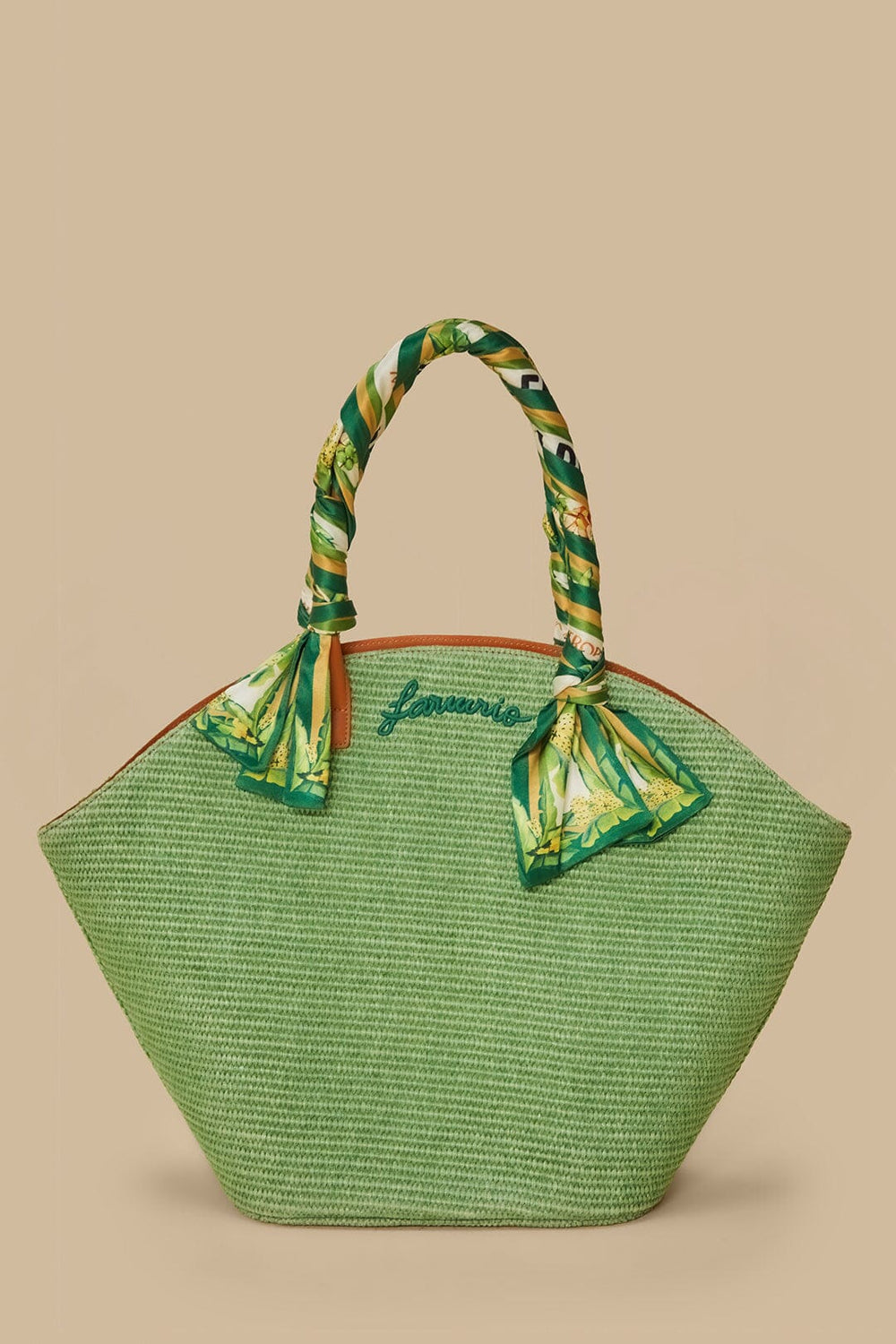 Green Coconut Toucan Raffia Shell Tote – FARM Rio
