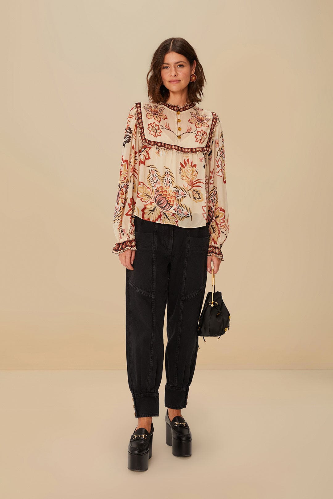 Black Denim Pants – FARM Rio