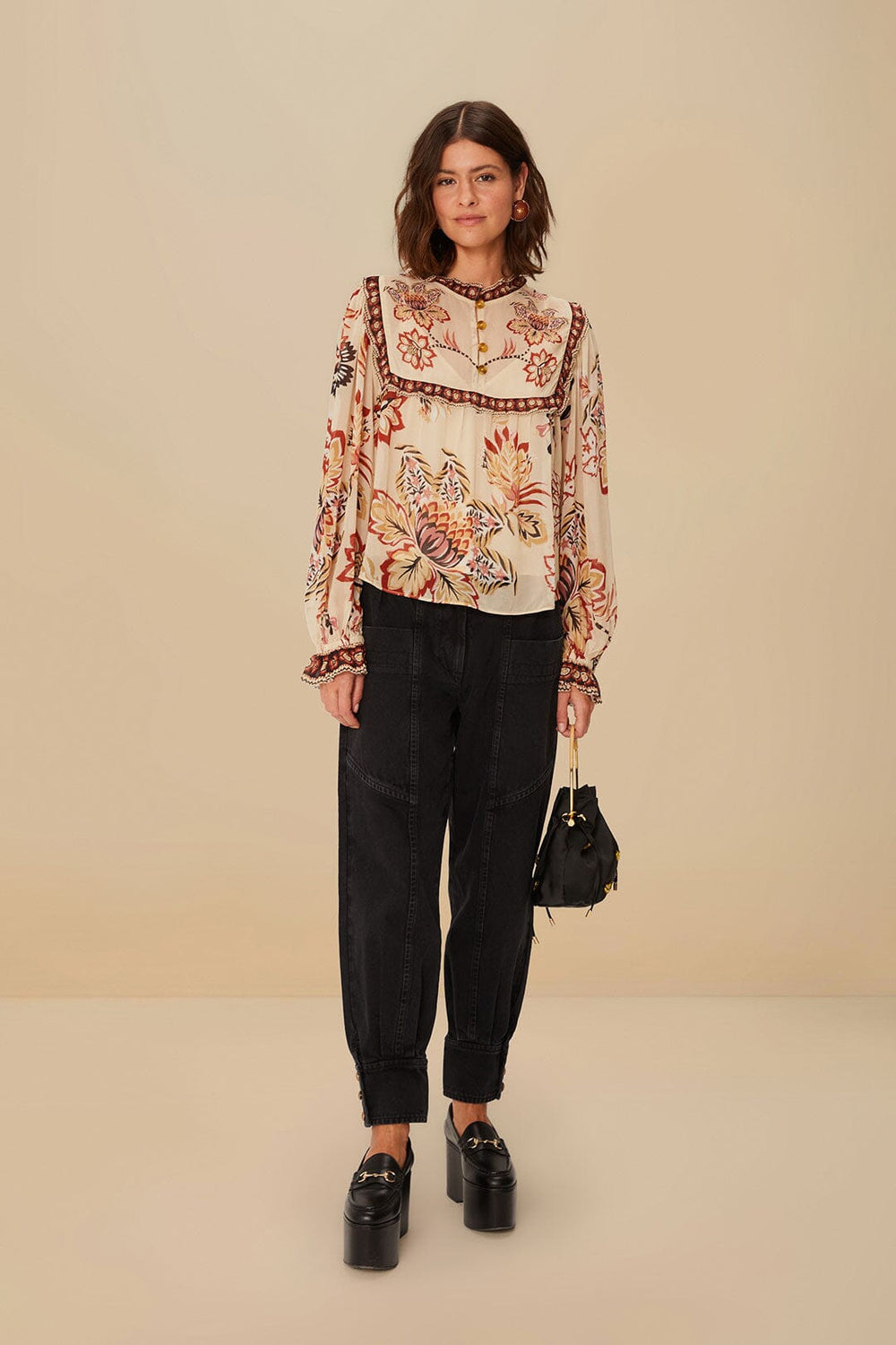 Black Denim Pants – FARM Rio