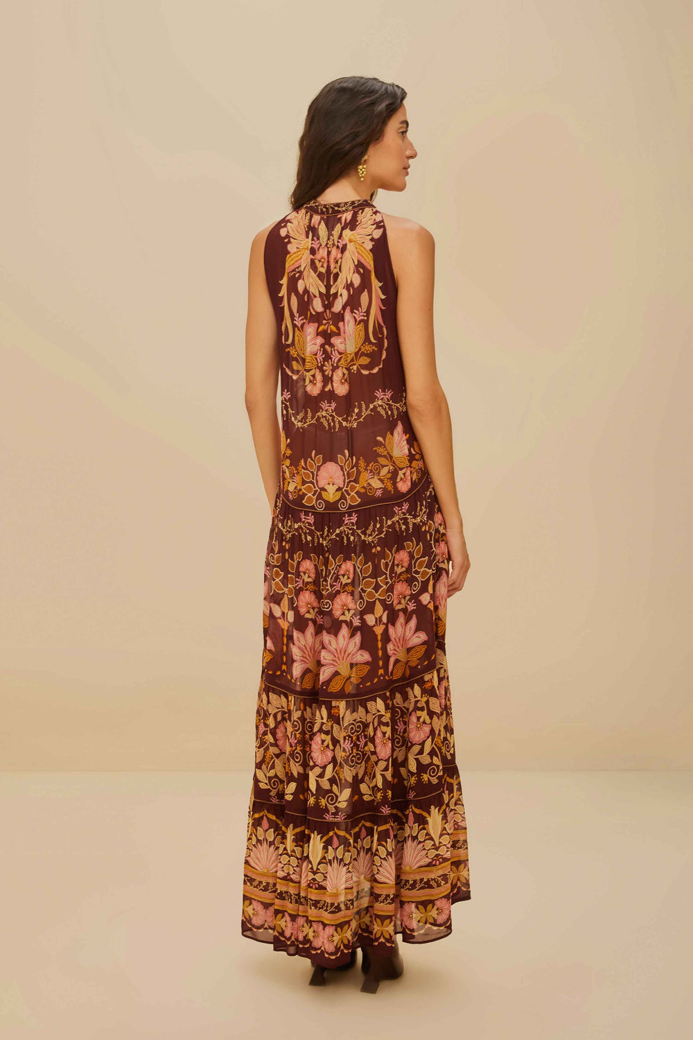 Burgundy Bella Maxi Dress – FARM Rio